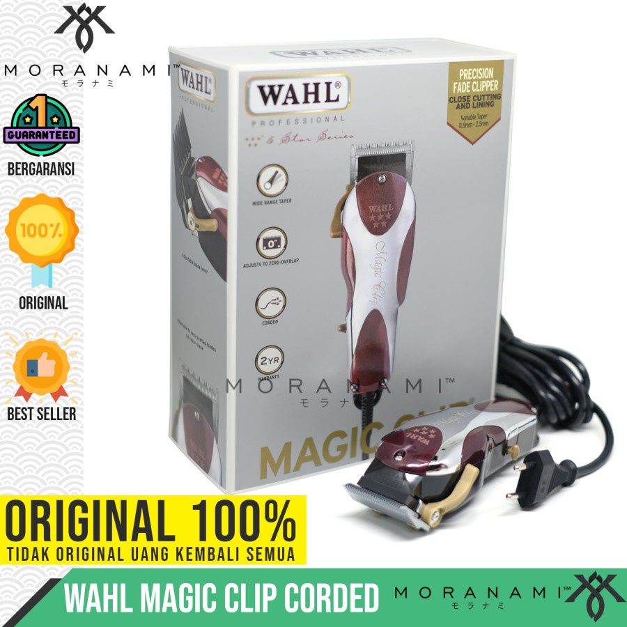 Wahl 5 Star Magic Clip Corded Mesin Cukur Rambut 100%ORIGINAL Garansi