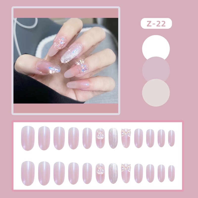 Kuku Palsu 【A181，lem sticker】Nikah kuku Wedding False Nailart Pengantin Tangan