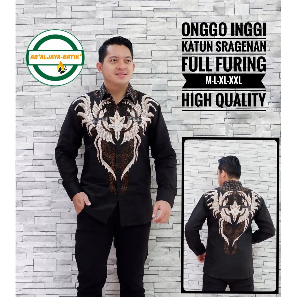 ONGGO INGGI ALJAYA KEMEJA BATIK SOLO PRIA LENGAN PANJANG PENDEK LAPIS FURING ATASAN PREMIUM MODERN KATUN HALUS PUNAKAWAN BAUREKSA RAJASWA DANURDARA WISANGGENI PERWIRA MAHESA PARANGTRITIS DEVANDA  DEWANTA ASTAGUNA NATANEGARA PIYAYI EMAS CEMANI MOON HARIMAU