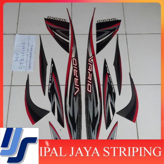 Stiker Vario 110 cw 2013 hitam