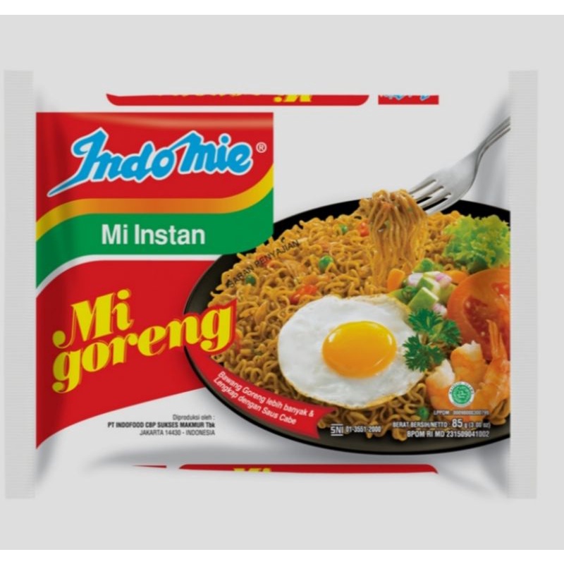 

Indomie Mi Instan Mi Goreng 84g