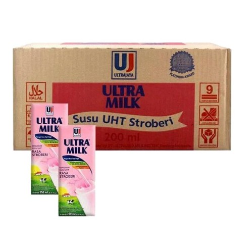 

Ultra Milk Susu Strawberry 24x250ml
