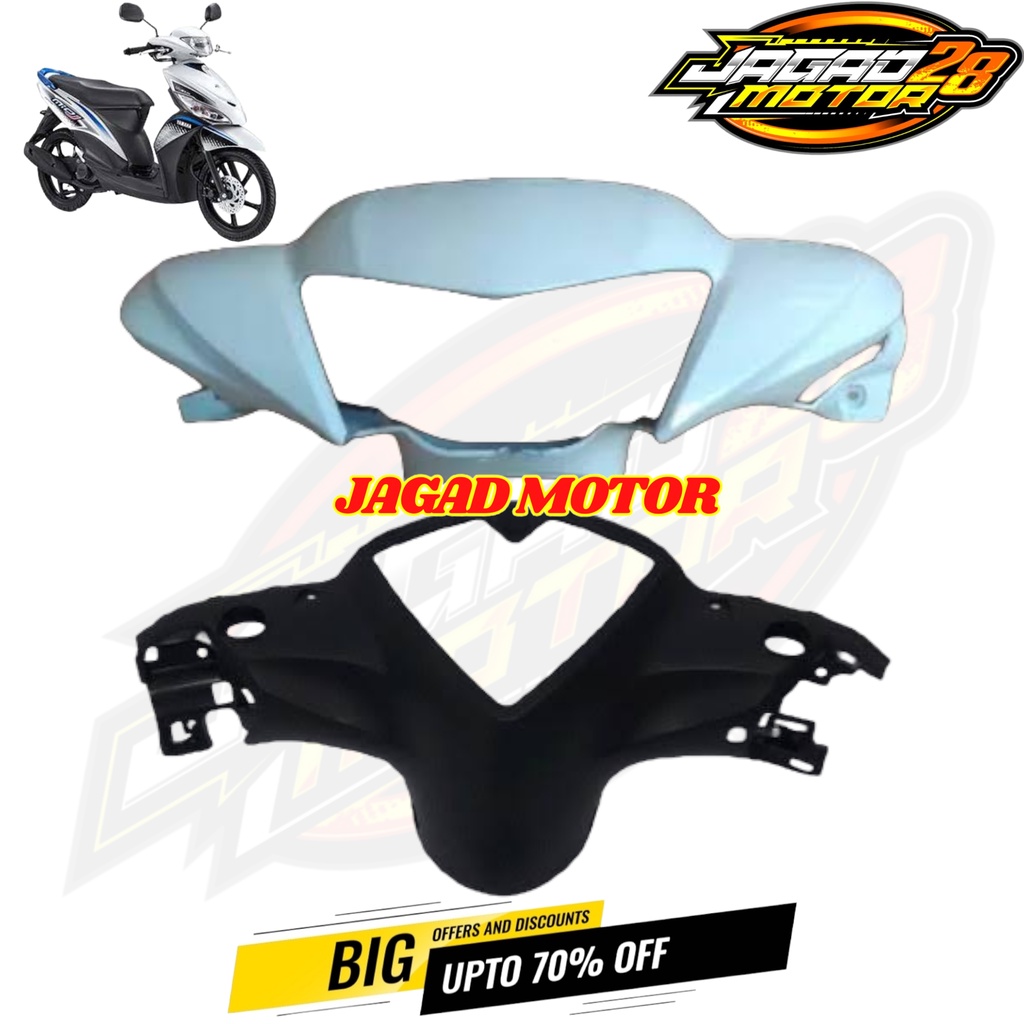 Batok Depan Belakang Yamaha Mio J Putih / Kepala Depan Belakang Yamaha Mio J Putih / Batok Kepala Depan Belakang Yamaha Mio J Putih / Batok Lampu Depan Belakang Yamaha Mio J Putih