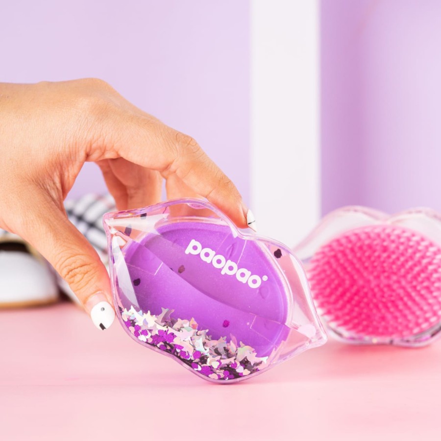 Paopao Lip Detangle Hair Brush - Sisir Rambut Lembut