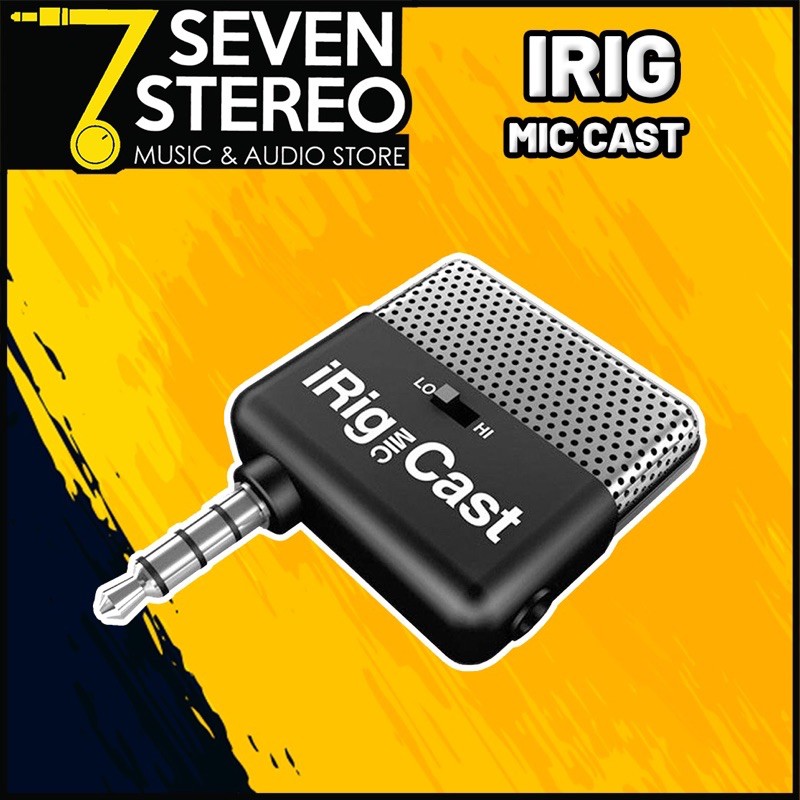 IK Multimedia IRig Mic Cast Compact Voice Recording Micrphone