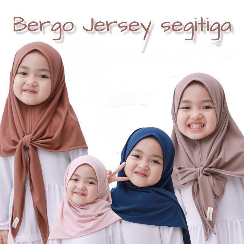 Jilbab Segitiga Instan Anak Camelia Jersey