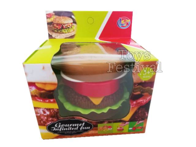 Mainan DIY Stacking Bongkar Pasang Menyusun Burger / Hotdog / Sosis