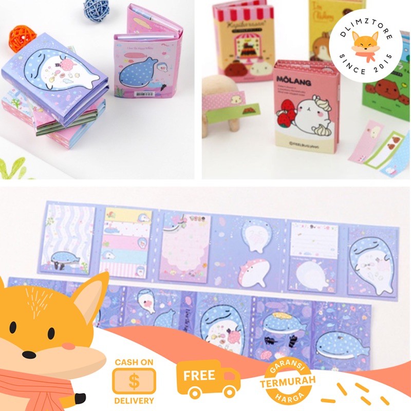

[DZ] ST125 - Set Memo Note / Buku Sticky Notes / Schedule Marker / Stick Marker