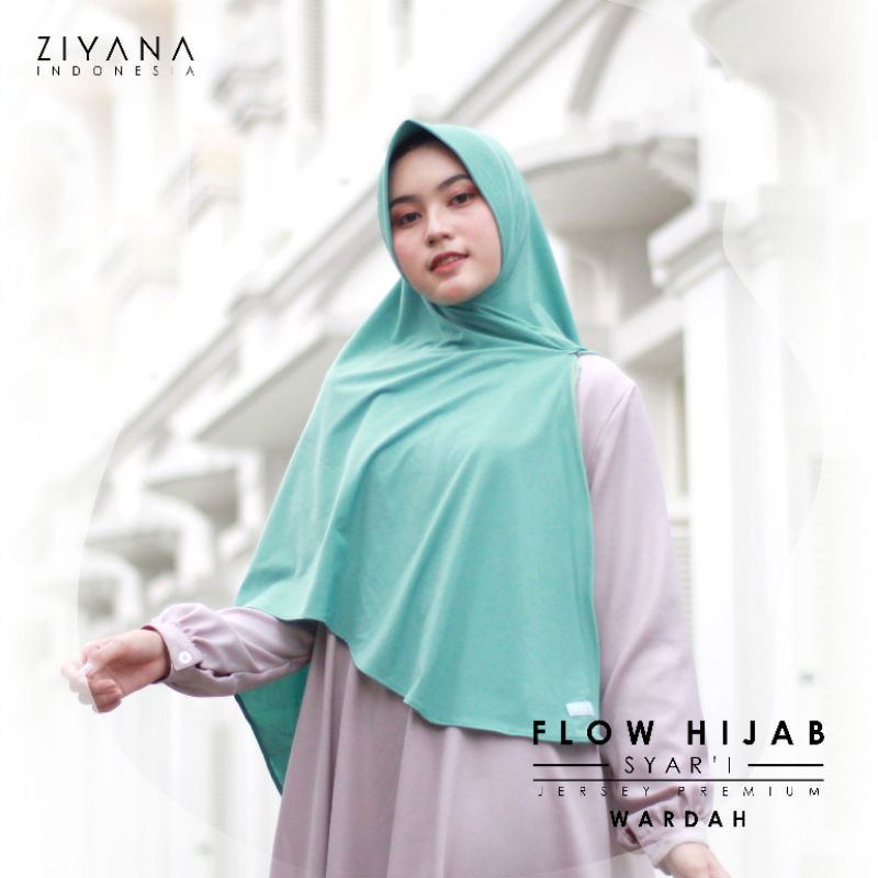 flow hijab syar'i dari Ziyana warna wardah