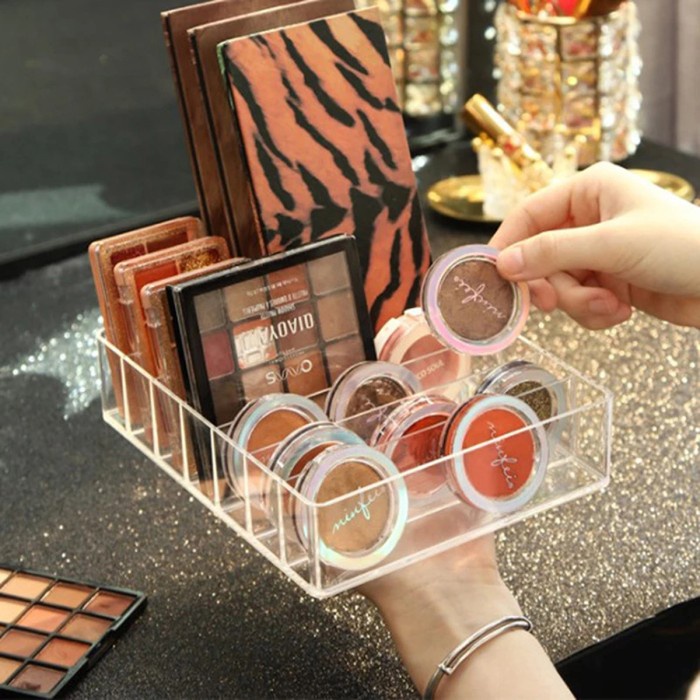 Rak Kosmetik Acrylic Besar - Laci Organizer Akrilik Eyeshadow Makeup