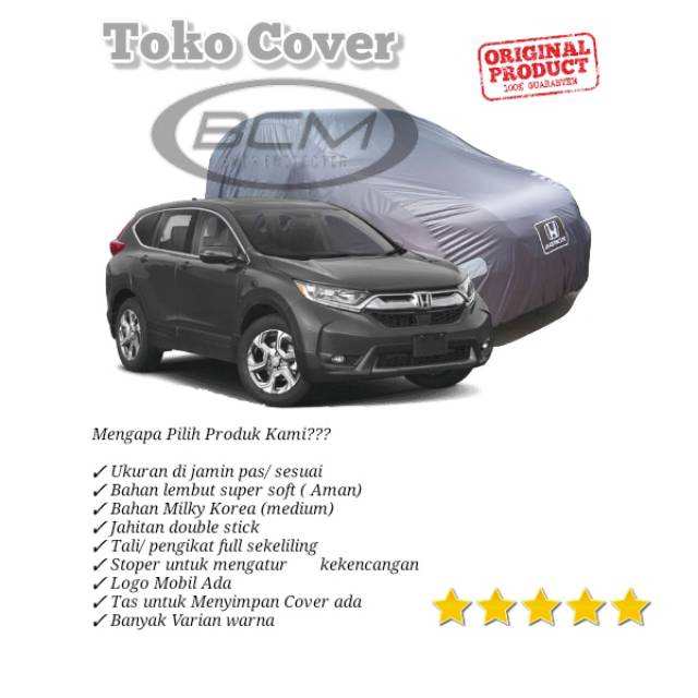 Sarung Cover Mobil Honda CRV Turbo Premium Tutup Selimut Mobil Honda CRV Turbo Original