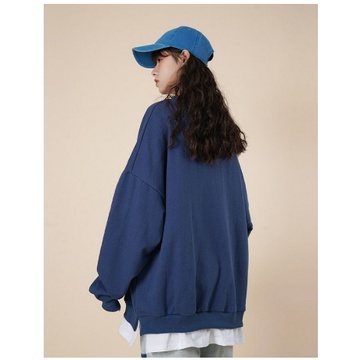 SWEATER OVERSIZE KOREAN STYLE NOONA CHU STYLE BAHAN FLEECE KATUN