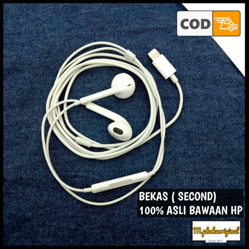 Headset Iphone 8 X XR XS 7 Ibox Original bawaan Hp
