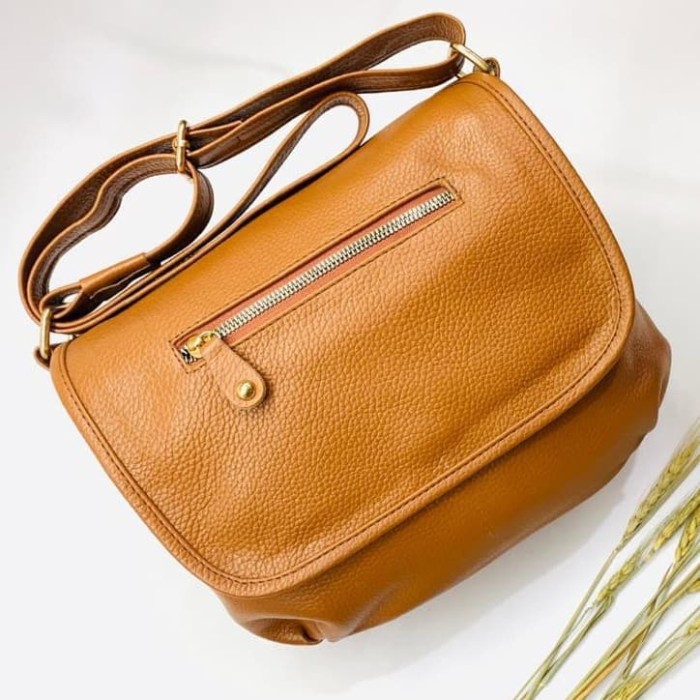 Tas Selempang Slingbag Wanita Tas Kulit Asli Garut Tas Wanita Ukuran M