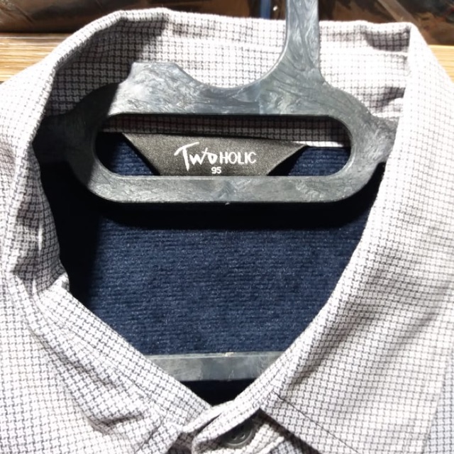 kemeja jaket pria bulu lengan panjang tebal hangat