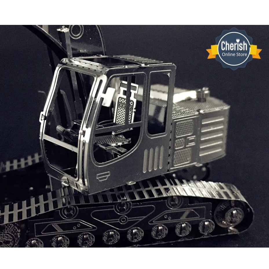 3d Metal Puzzle EXCAVATOR | Miniatur Kendaraan Konstruksi MB-156