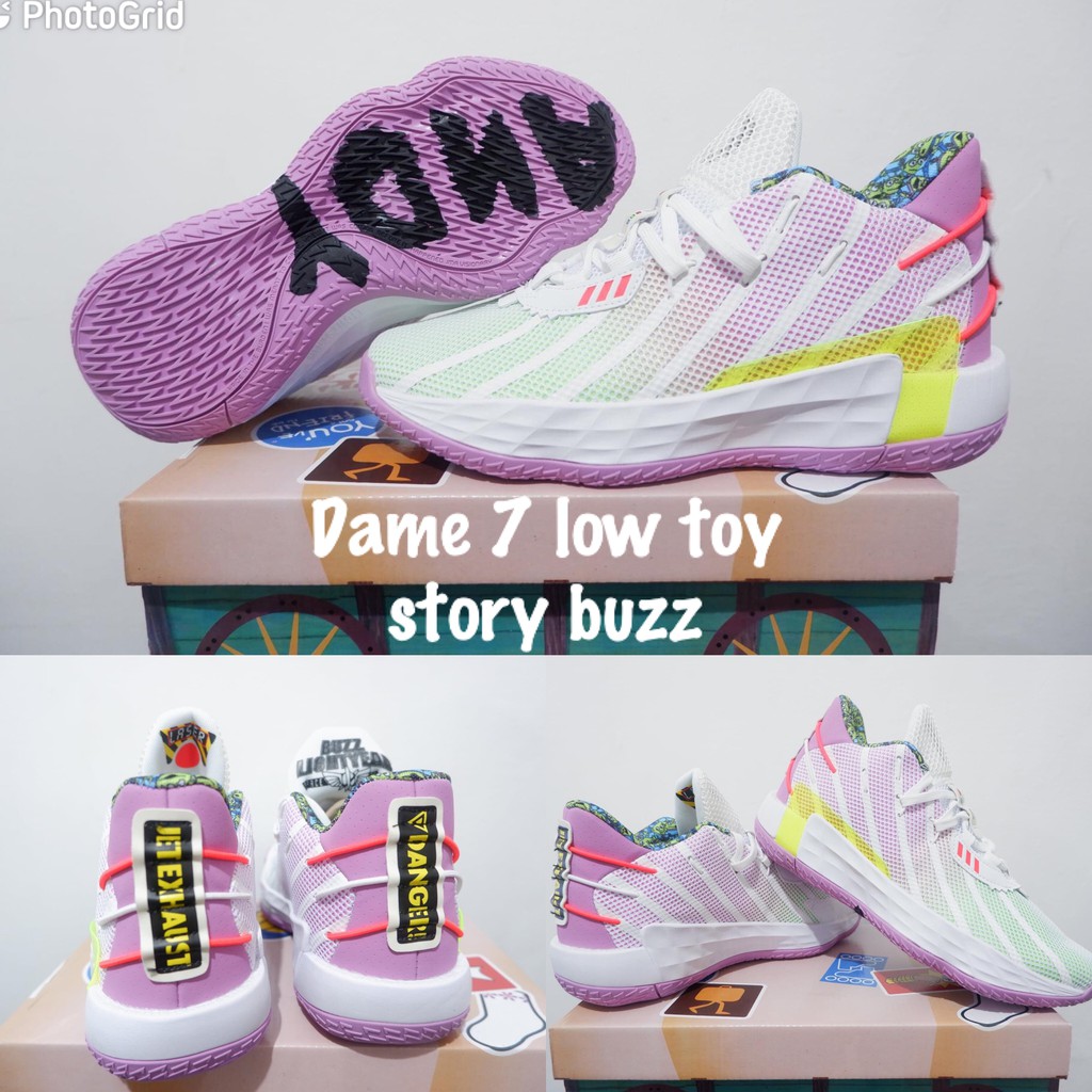 sepatu basket dame 7 low toy story buzz