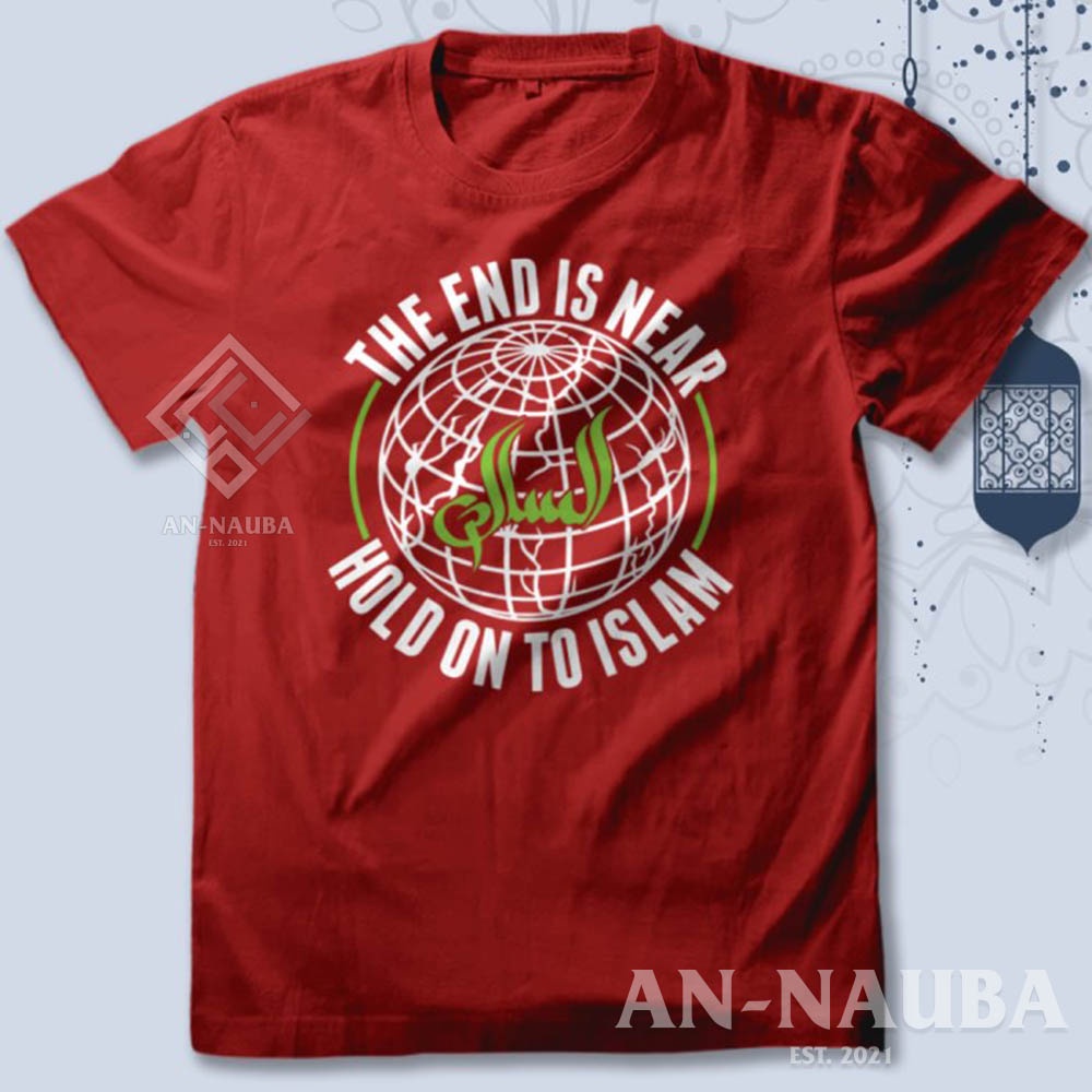 KAOS DAKWAH ISLAMI HOLD ON TO ISLAM / Baju Distro Santri / Tshirt Muslim Trendy [AN-8601]-4