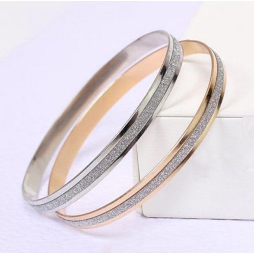 Gelang Wanita S12 Korea Fashion Women Titanium Alloy Bracelet Banle Aksesoris Perhiasan Elegan Style