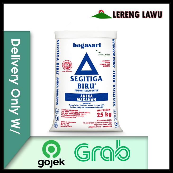 

Tepung Terigu Segitiga Biru 25Kg (Zak) Delivery Only W/ Gojek/Grab