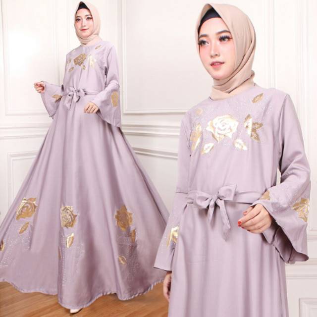 PROMO BEST SELLER Syar'i Balotelly Maxi Kyla /Gamis kekinian (5 pilihan warna)