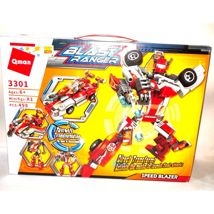 mainan QMAN Lego blast ranger / 3301AM13 BB