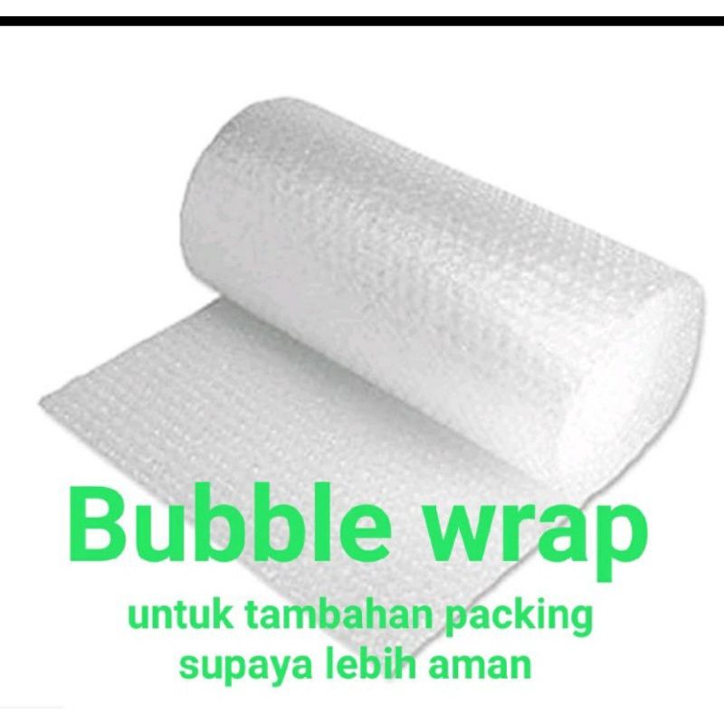 

Tambahan Packing Bubblewrap untuk Pengaman Paket anda
