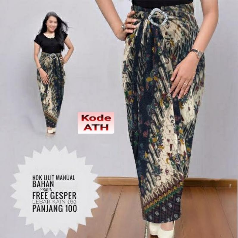 Rok lilit batik silk Prada tebal rok batik panjang rok kebaya rok panjang batik lilit