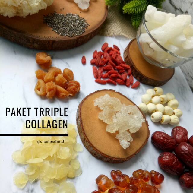 

(11 bhn) Size Small TRIPLE COLLAGEN | Peach Gum + Snow Bird Nest + Snow Lotus