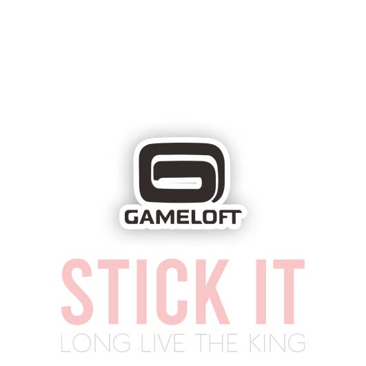 

Stiker sablon setrika DTF kaos baju sticker vinyl gameloft gamer 131