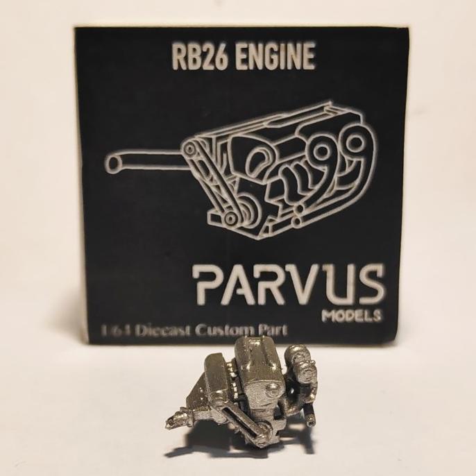 Parvus Models Nissan RB26 RB26DETT Engine Skala 1 64 Hot Wheels