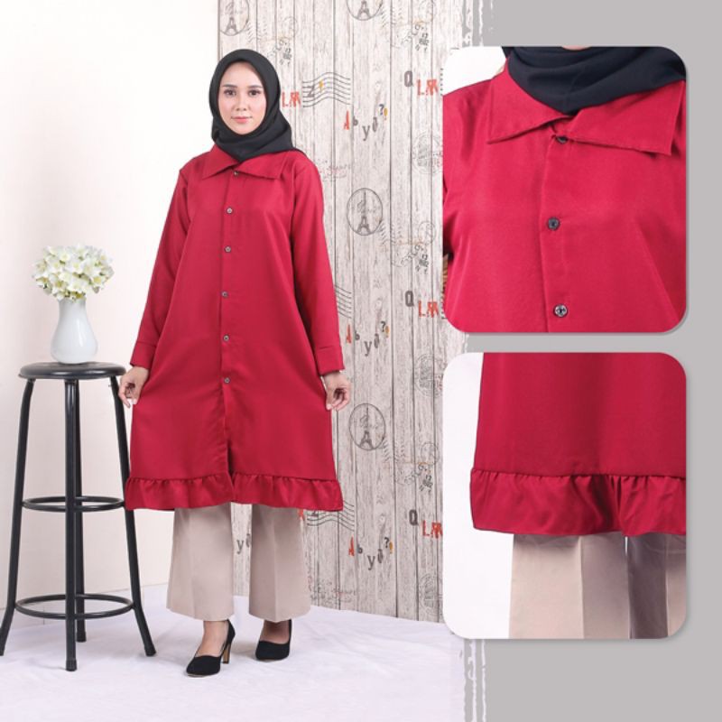 Dress Wanita Syar'i Muslimah Cantik Desain Trendy Kekinian Premium Original