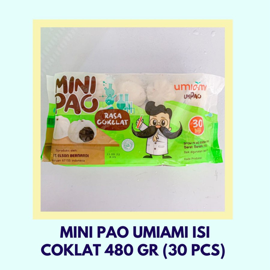 Mini Pau Rasa Coklat, 500 gr/30 Pcs Ptoduk Umi Ami, Benardi