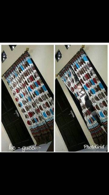 GORDEN PONI KARAKTER DAN MOTIF GORDEN PINTU 90*200cm GORDEN JENDELA 60*150cm