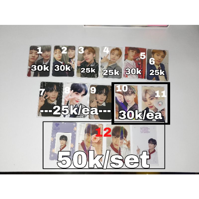 PHOTOCARD THE BOYZ OFFICIAL KEVIN SANGYEON JACOB HAKNYEON NEW FANKIT , UNIT, FANCON, THE CHASE