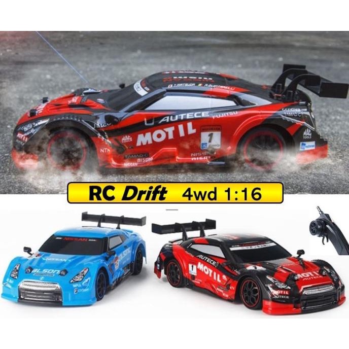 RC Mobil Drift Car 4WD 2.4Ghz 1:16 Remote Control Model Balap Nismo