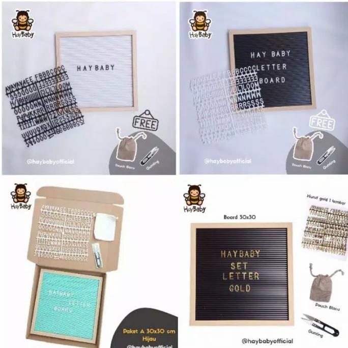 

FELT LETTER BOARD / PAPAN NAMA BAYI HAYBABY