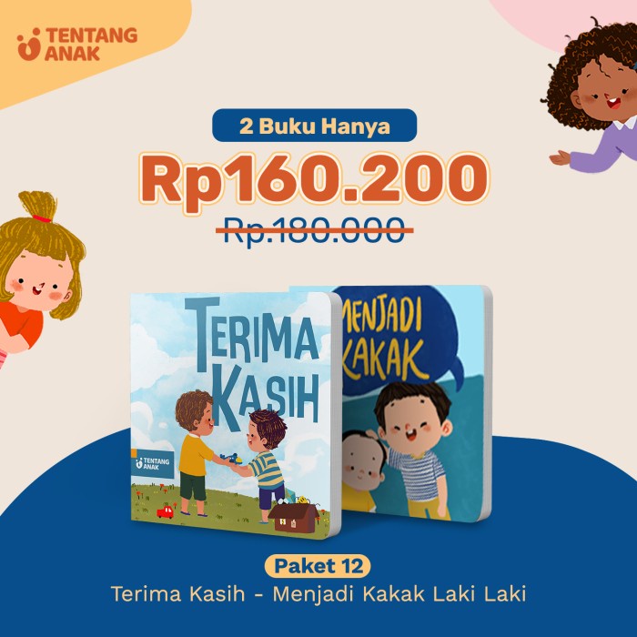 

READY STOCK Bundle Paket 12 - Terima Kasih & Menjadi Kakak Laki-Laki BR260