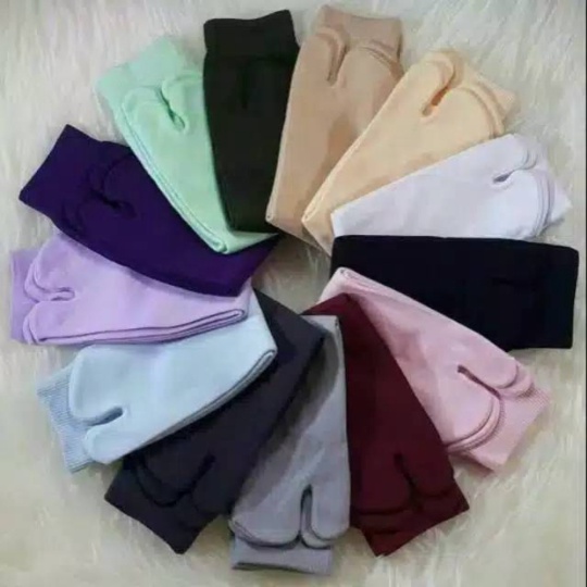 KAOS KAKI JEMPOL POLOS NON TELAPAK UNTUK MUSLIMAH HARGA GROSIR MURAH JOGJA Promo