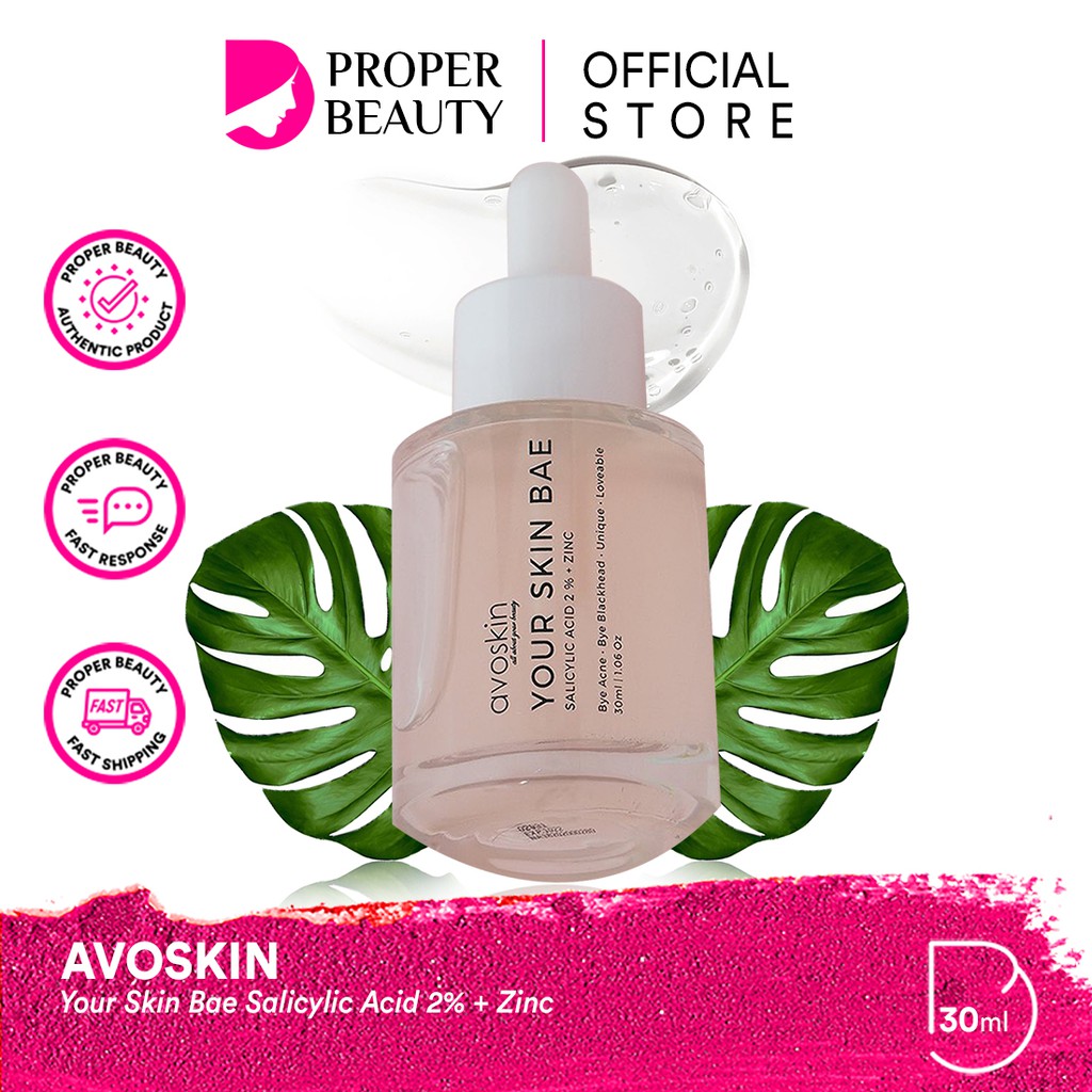 AVOSKIN Your Skin Bae Salicylic Acid 2% + Zinc Indonesia / Avo Skin / Bye Acne Bye Blackhead Serum