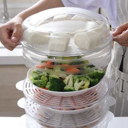 tudung saji akrilik 4 susun