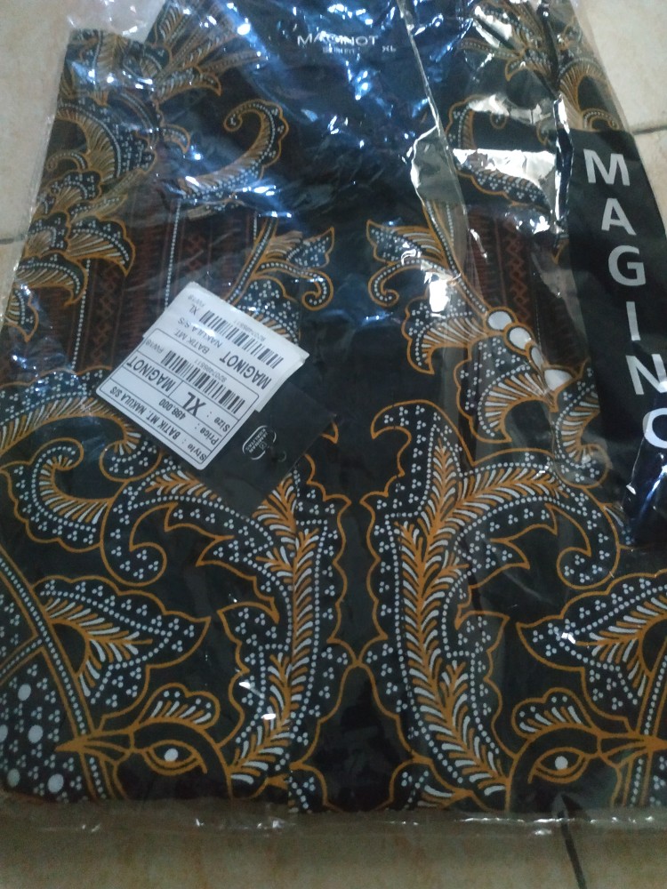 Maginot Kemeja Batik Pria Nakula-ss Lengan Pendek