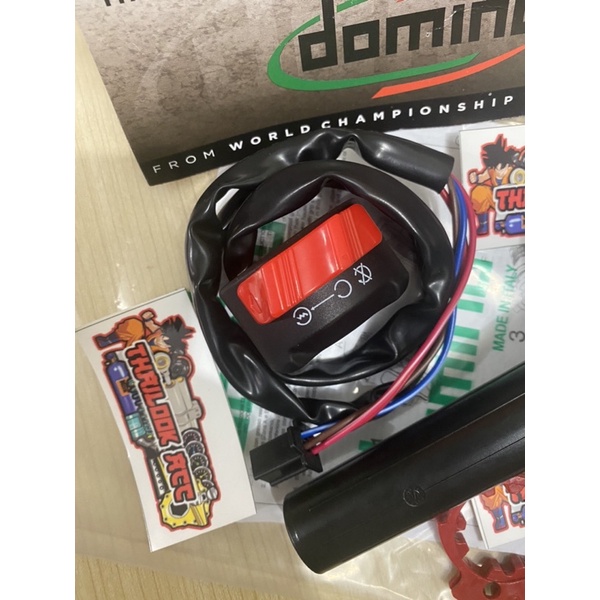 Slongsong Gas Spontan 2 Tali Kabel Gas Aktif Domino plus Saklar Kanan XABRE Starter KTC all motor