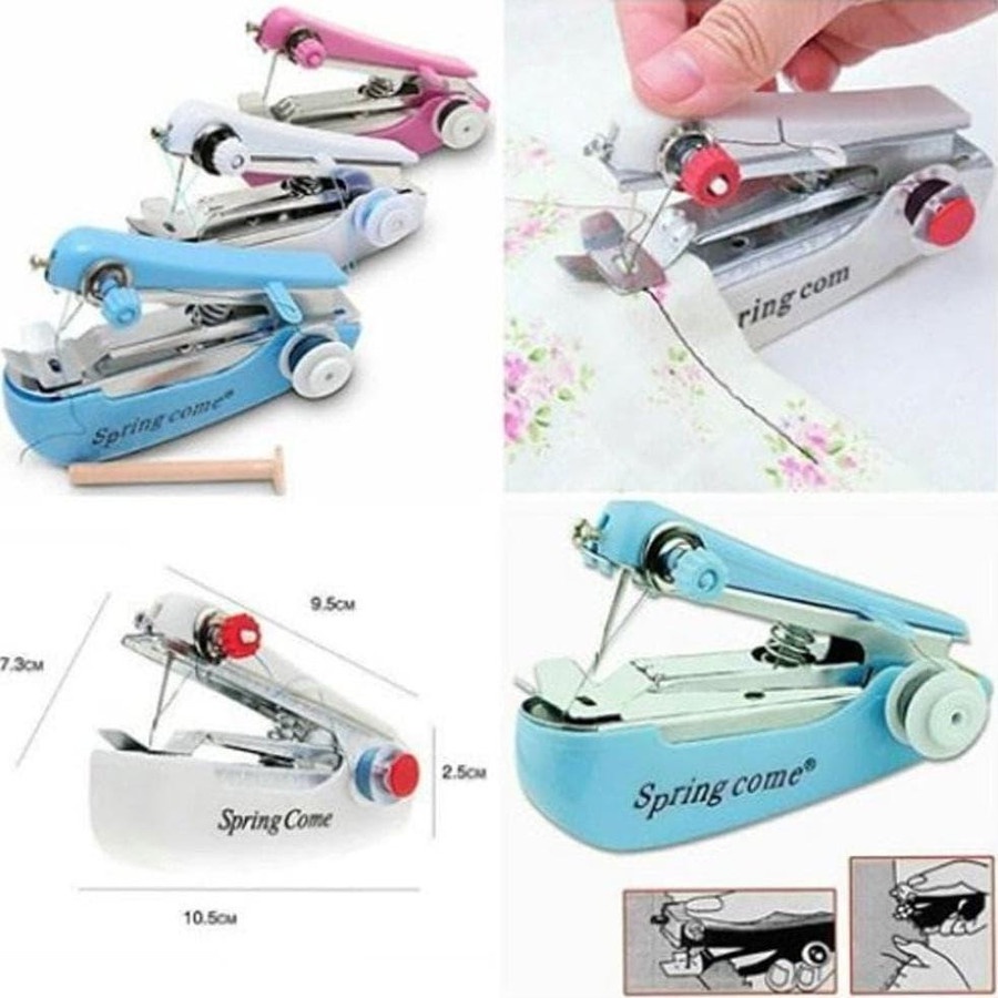 Mesin Jahit Staples Alat Jahit Tangan Mini Portable Model Stapless Tanpa Baterai / Listrik Portabel Sewing Tool