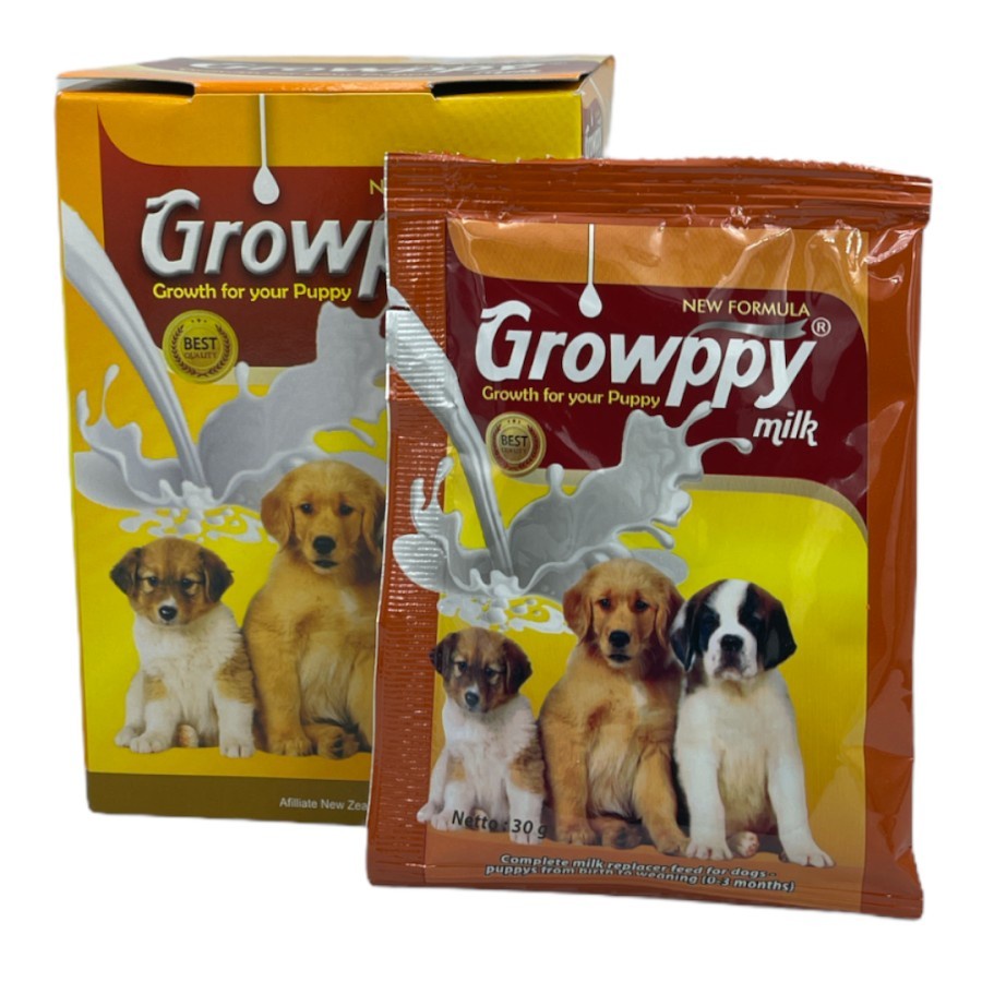 GROWPPY MILK / SUSU ANJING SACHET 30G (ECERAN) SUSU PUPPY