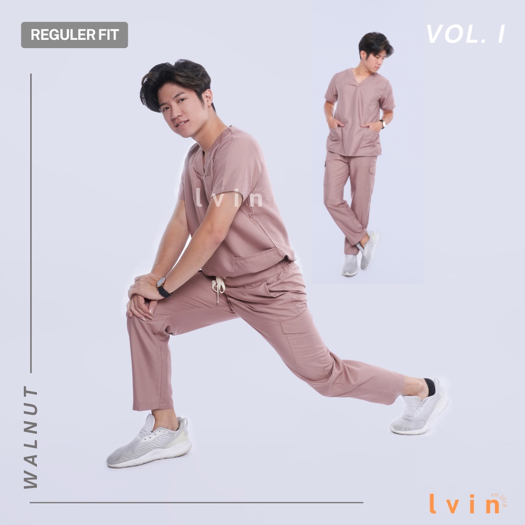 [ Lvin ] Vol I - Baju OKA Celana Reguler Fit / Baju Jaga / Set Baju Celana Jaga Oka / Dokter Lengan Pendek / Baju OK / Stunning Series