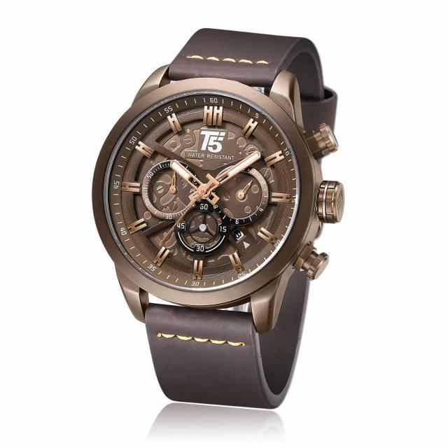 T5 H3625G original chronograph bergaransi free tin box dan tas