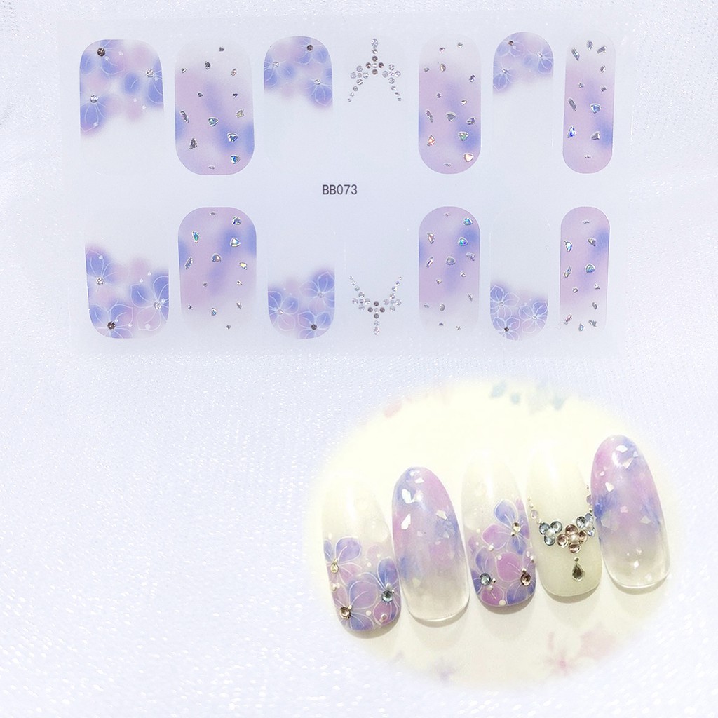 Bb071-090 Stiker Kuku 3d Motif Mutiara / Berlian Imitasi Untuk Nail Art / Manicure Diy