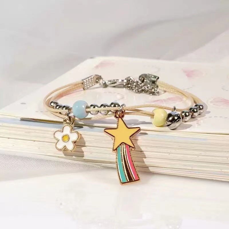 Gelang Couple Daisy Etnik Bead Tali persahabatan Braided Bracelet/Friendship Adjustable Daisy-#19