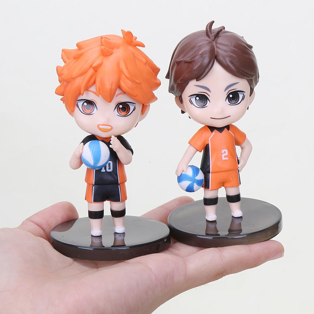 Lanfy Haikyuu Figure PVC 4pcs/set Figure Mainan Yu Nishinoya Action Figure Tobio Kageyama